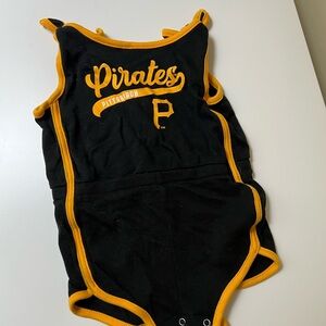 Pittsburgh Pirates Black and Gold Kids One Piece Romper